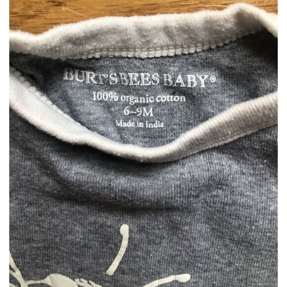 Burts Bees Grey Romper With Bee - Picture 2 of 3